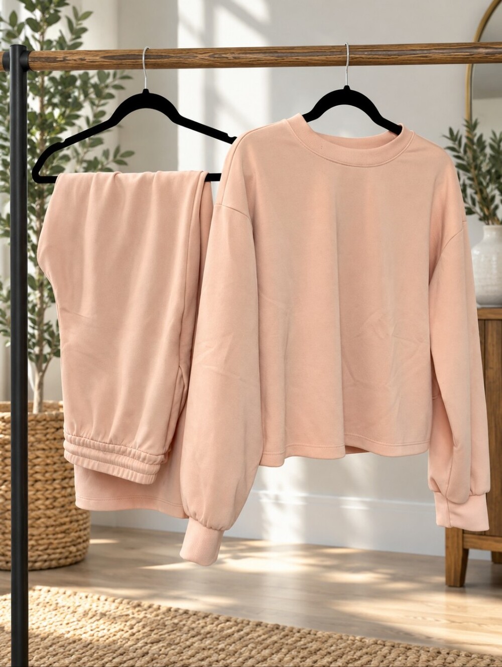 Worthington Blush Peach 2-Piece Lounge Set – Size Medium